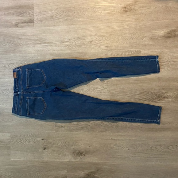 High Waisted Dark Wash Ripped Jeans - Picture 2 of 3